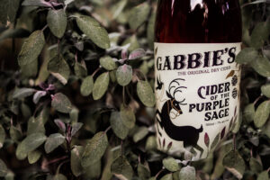 gabbie's purple sage cider bottle